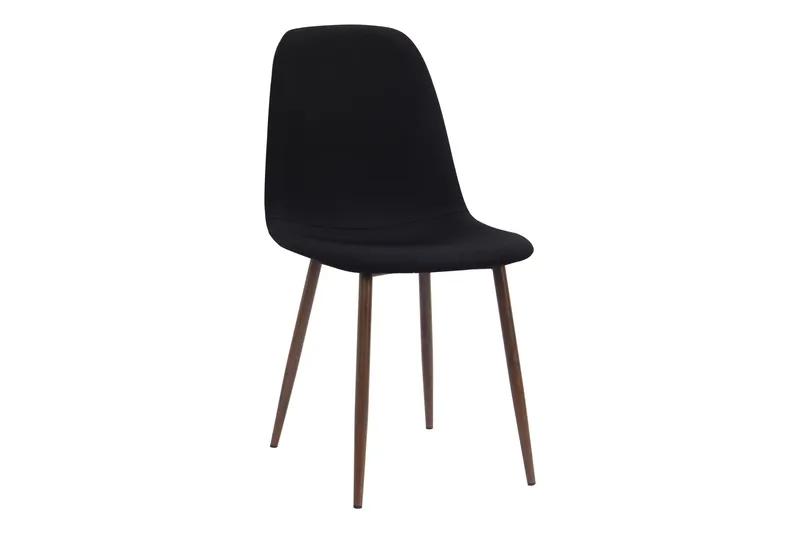 Richeto Matbord Rökt Ek 210 cm valnöt +  6 st Nibe stol svart med valnöt ben - Brun/Svart - Products - Möbler - Bord & matgrupp - Matgrupp
