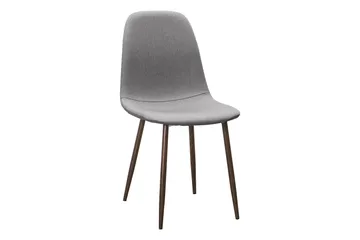Richeto Matbord Rökt Ek 210 cm valnöt +  8 st Nibe stol grå med valnöt ben - Brun/Grå - Products - Möbler - Bord & matgrupp - Matgrupp