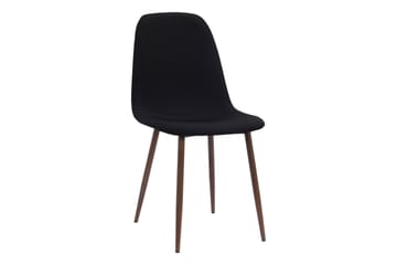 Richeto Matbord Rökt Ek 240 cm valnöt +  8 st Nibe stol svart med valnöt ben - Brun/Svart - Products - Möbler - Bord & matgrupp - Matgrupp