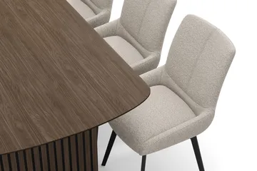 Richeto Matgrupp 180 cm med 6 Mora Snurrstolar - Rökt ek - Products - Möbler - Bord & matgrupp - Matgrupp