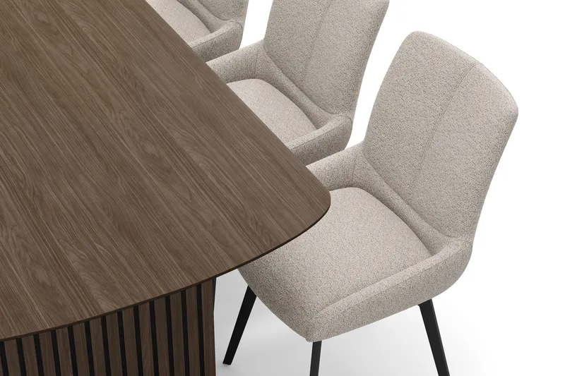 Richeto Matgrupp 180 cm med 6 Mora Snurrstolar - Rökt ek - Products - Möbler - Bord & matgrupp - Matgrupp