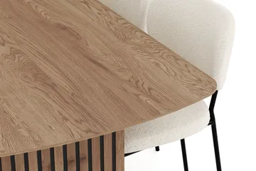 Richeto Matgrupp 240 cm med 6 Gemmiano Matstolar - Ek - Products - Möbler - Bord & matgrupp - Matgrupp