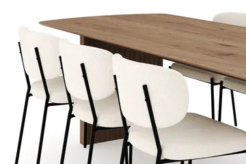 Richeto Matgrupp 240 cm med 6 Gemmiano Matstolar - Ek - Products - Möbler - Bord & matgrupp - Matgrupp
