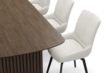 Richeto Matgrupp 240 cm med 6 Mora Snurrstolar - Rökt ek/Ljusbeige - Products - Möbler - Bord & matgrupp - Matgrupp