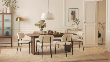 Richeto Matgrupp Rökt Ek 240 cm med 6 Gemmiano Matstolar - Rökt ek - Products - Möbler - Bord & matgrupp - Matgrupp