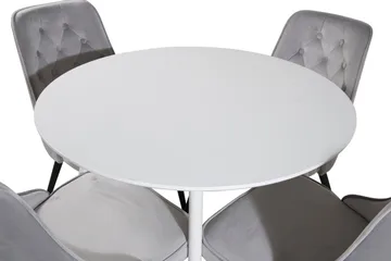 Ridones Matbord Runt med 4 st Valera Lyx Sammetstol - Products - Möbler - Bord & matgrupp - Matgrupp