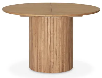 Runt matbord Ø115-160 cm - Whitewash
