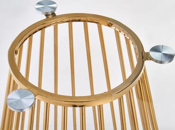 Runt matbord Ø120 cm Glas / Guld - Liverpool - Guld - Products - Möbler - Bord & matgrupp - Matbord & köksbord