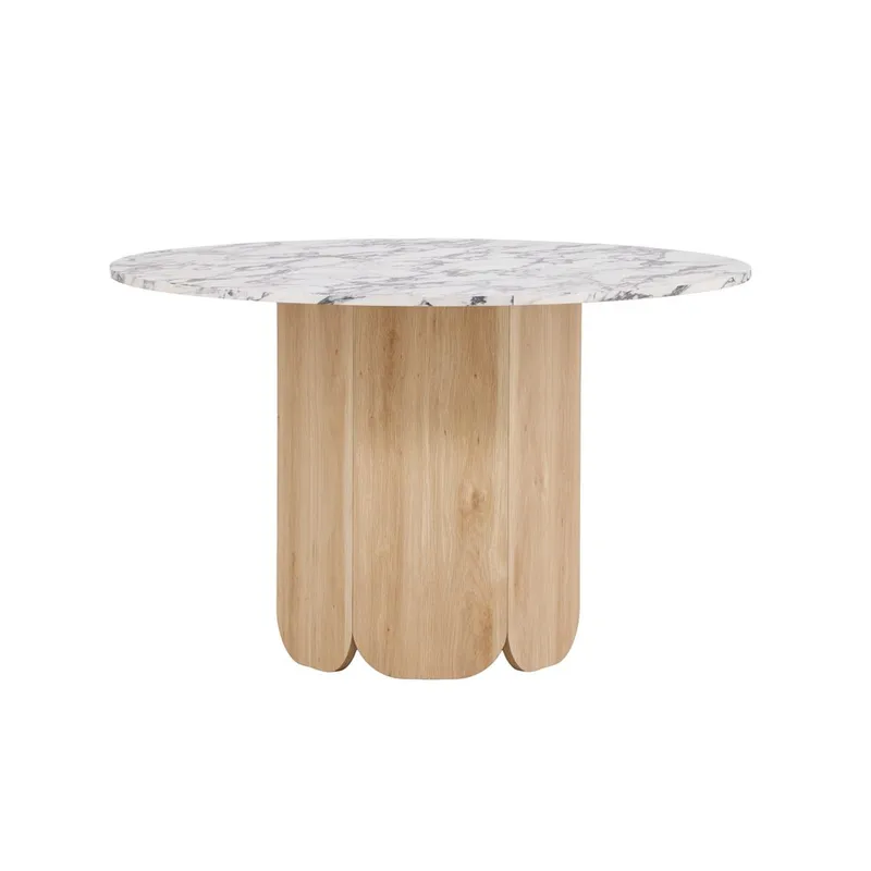 Runt matbord Tekla, Ljusgrå, 120