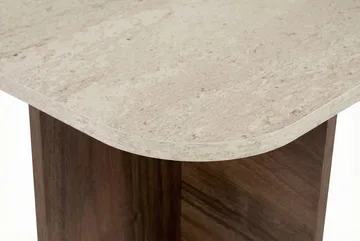 Salrin Soffbord 120x41x60 cm - Travertin/Venezia-valnöt - Products - Möbler - Bord & matgrupp - Soffbord