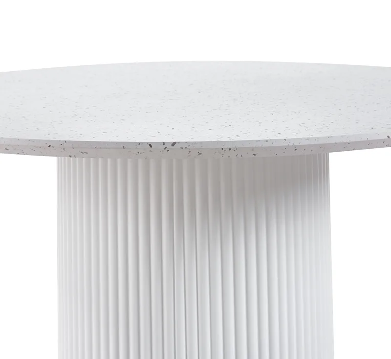 Sandö matbord Ø120 cm - Vit / Terazzo - Vit / Terazzo - Products - Möbler - Bord & matgrupp - Matbord & köksbord