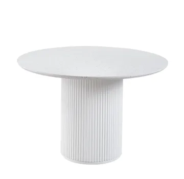 Sandö matbord Ø120 cm - Vit / Terazzo - Vit / Terazzo - Products - Möbler - Bord & matgrupp - Matbord & köksbord