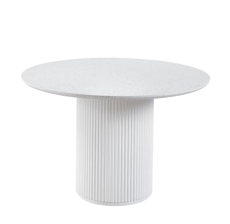 Sandö matbord Ø120 cm - Vit / Terazzo - Vit / Terazzo - Products - Möbler - Bord & matgrupp - Matbord & köksbord