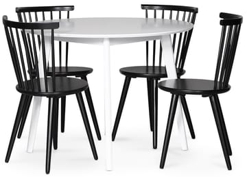 Sandhamn matbord Ø100 cm - Vit - Vit - Products - Möbler - Bord & matgrupp - Matbord & köksbord