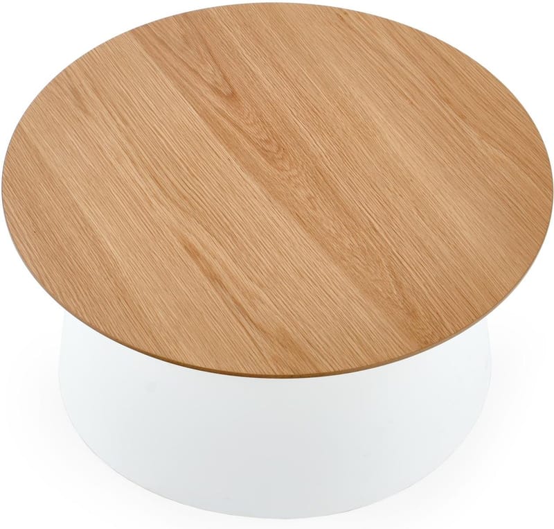 Saranda soffbord Ø69 cm - Vit - Vit - Products - Möbler - Bord & matgrupp - Soffbord