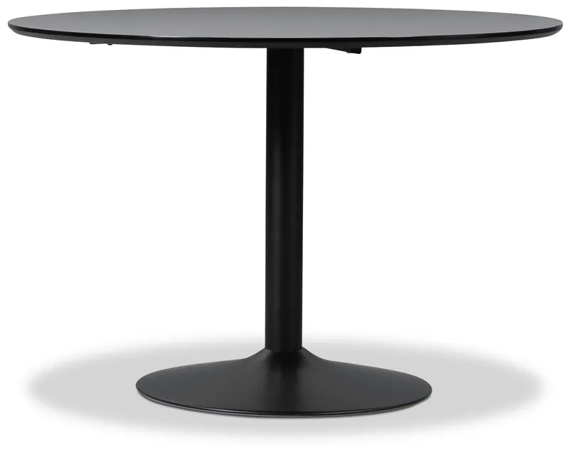Seat matgrupp, matbord med 4 st Carisma sammetsstolar - Svart/Korall, Svart / korallrosa