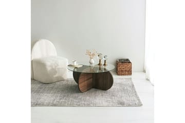 Selenel Soffbord 75x35x75 cm Runt - Brun - Products - Möbler - Bord & matgrupp - Soffbord