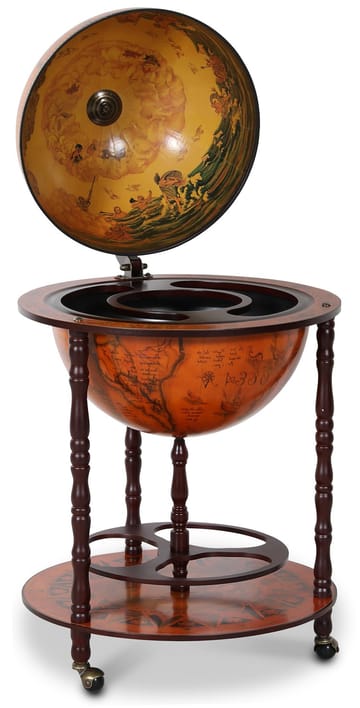 Barglob - Da Vinci - Jordglob som bar - brun - Products - Möbler - Bord & matgrupp - Serveringsvagn & serveringsbord - Barglob & jordglobsbar