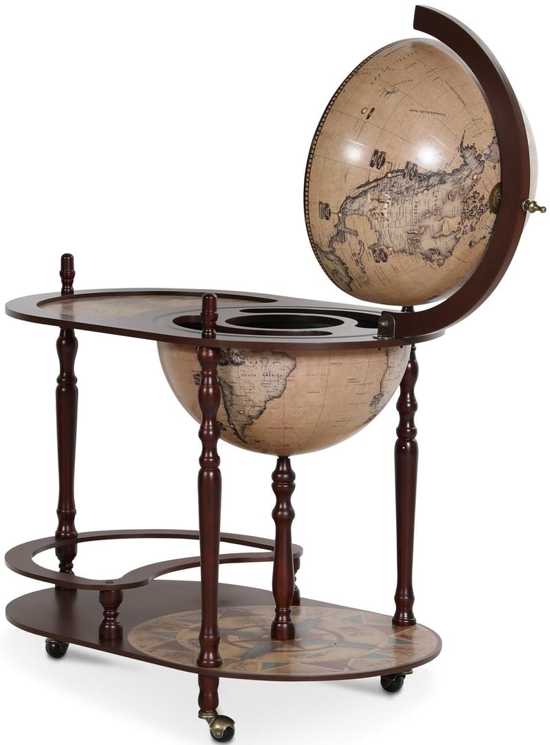 Barglob serveringsvagn - Da Vinci - brun - Products - Möbler - Bord & matgrupp - Serveringsvagn & serveringsbord - Barglob & jordglobsbar