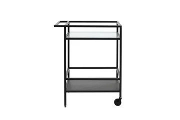 Gunnolf Drinkvagn 70x42 cm Rektangulär - Svart - Products - Möbler - Bord & matgrupp - Serveringsvagn & serveringsbord - Rullvagn, rullbord & serveringsbord