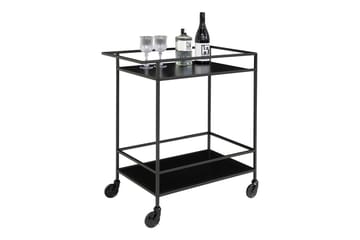 Thomasboro Drinkvagn 40x68 cm - Svart - Products - Möbler - Bord & matgrupp - Serveringsvagn & serveringsbord - Rullvagn, rullbord & serveringsbord