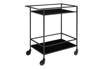 Thomasboro Drinkvagn 40x68 cm - Svart - Products - Möbler - Bord & matgrupp - Serveringsvagn & serveringsbord - Rullvagn, rullbord & serveringsbord