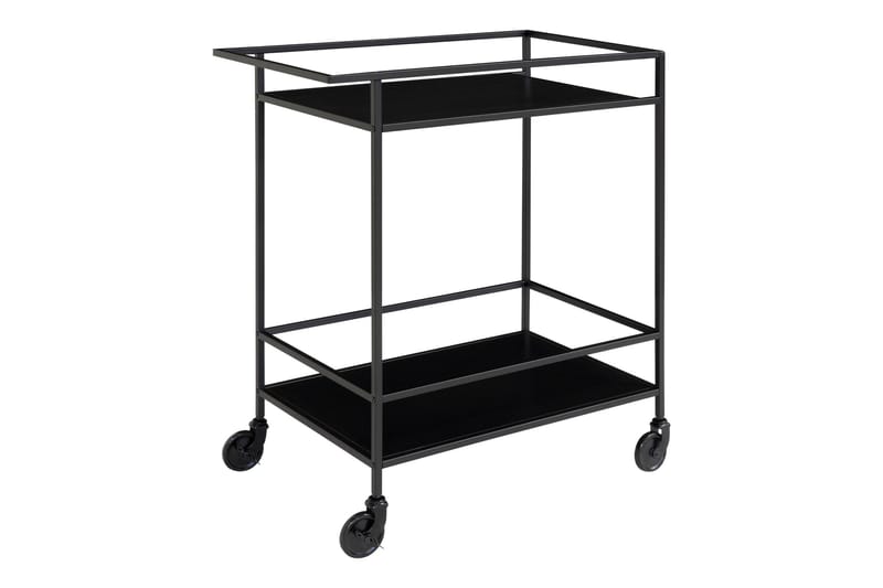 Thomasboro Drinkvagn 40x68 cm - Svart - Products - Möbler - Bord & matgrupp - Serveringsvagn & serveringsbord - Rullvagn, rullbord & serveringsbord