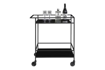 Thomasboro Drinkvagn 40x68 cm - Svart - Products - Möbler - Bord & matgrupp - Serveringsvagn & serveringsbord - Rullvagn, rullbord & serveringsbord