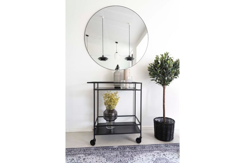 Thomasboro Drinkvagn 40x68 cm - Svart - Products - Möbler - Bord & matgrupp - Serveringsvagn & serveringsbord - Rullvagn, rullbord & serveringsbord