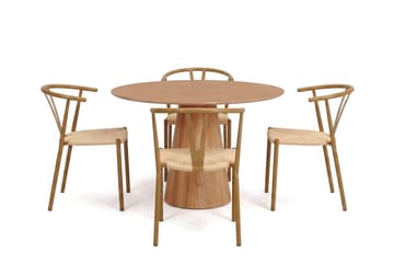 Siena Matgrupp runt 110 cm Ek med 4 Elysia Matstolar - Ek - Products - Möbler - Bord & matgrupp - Matgrupp