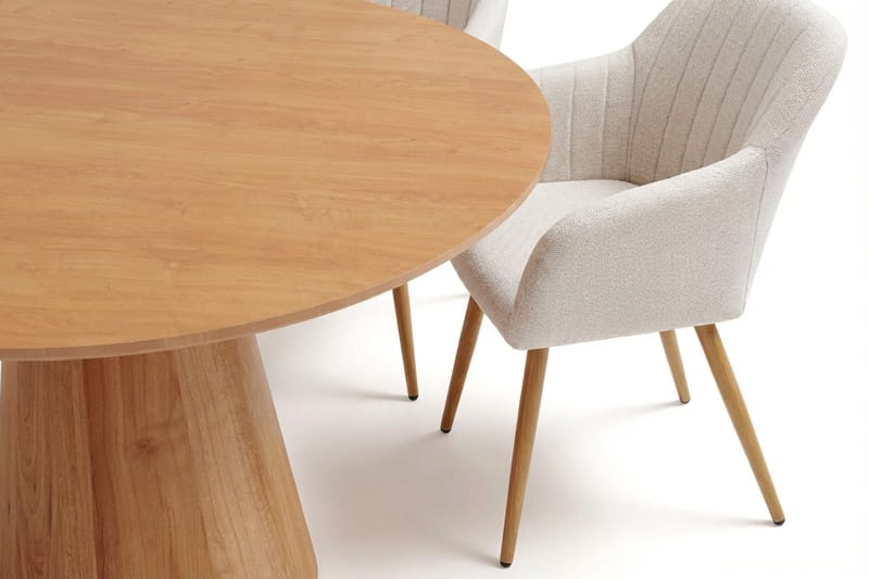 Siena Matgrupp runt 110 cm Ek med 4 Filippa Matstolar - Ek - Products - Möbler - Bord & matgrupp - Matgrupp