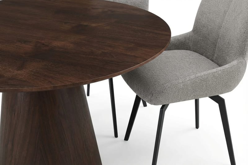 Siena Matgrupp runt 110 cm Rökt Ek med 4 Mora Matstolar - Rökt ek - Products - Möbler - Bord & matgrupp - Matgrupp