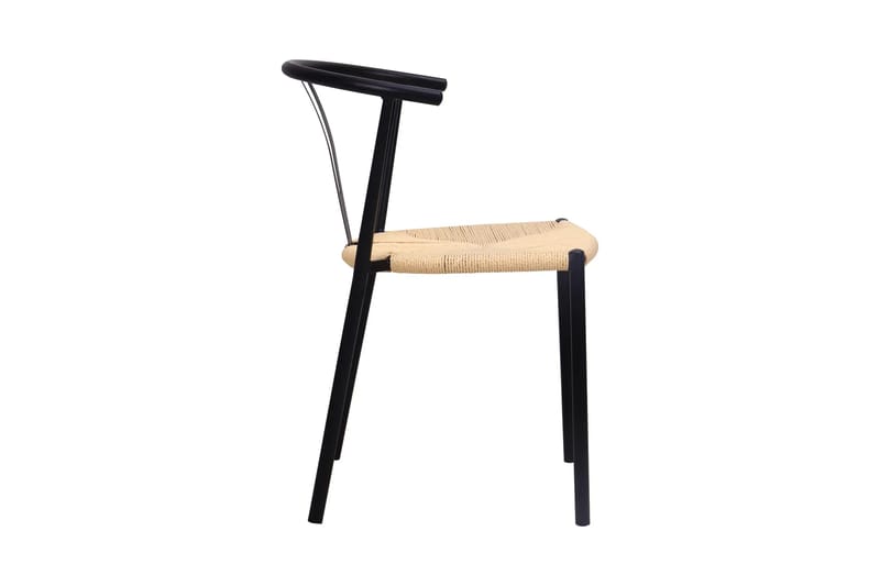 Siena Matgrupp runt 110 cm Svart med 4 Elysia Matstolar - Svart - Products - Möbler - Bord & matgrupp - Matgrupp