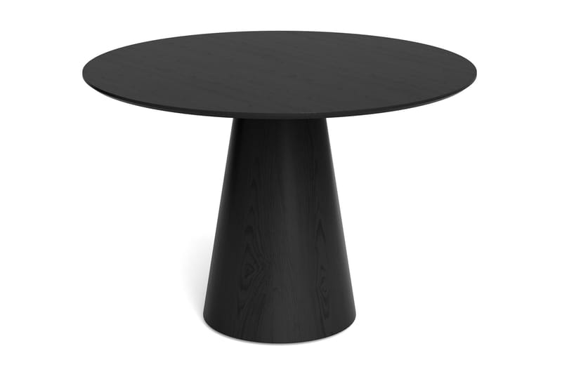 Siena Matgrupp runt 110 cm Svart med 4 Gemmiano Matstolar - Svartlaserad ek - Products - Möbler - Bord & matgrupp - Matgrupp