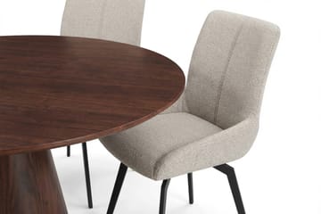 Siena Matgrupp runt 110 cm Valnöt med 4 Mora Matstolar - Valnöt - Products - Möbler - Bord & matgrupp - Matgrupp