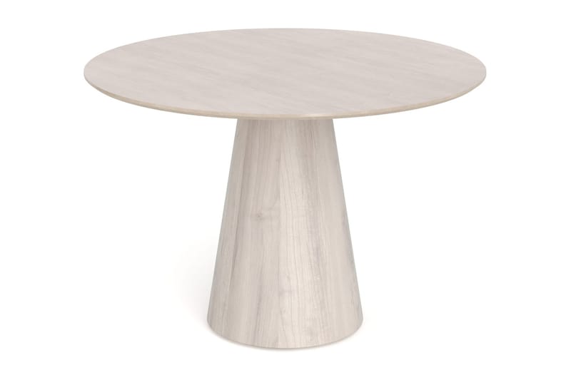Siena Matgrupp runt 110 cm Vitlaserad med 4 Build Matstolar - Vitlaserad ek - Products - Möbler - Bord & matgrupp - Matgrupp