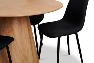 Siena Matgrupp runt 130 cm Ek med 6 Nibe Matstolar - Ek - Products - Möbler - Bord & matgrupp - Matgrupp