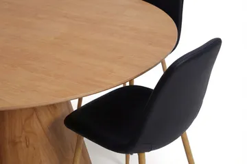 Siena Matgrupp runt 130 cm Ek med 6 Nibe Matstolar - Ek - Products - Möbler - Bord & matgrupp - Matgrupp