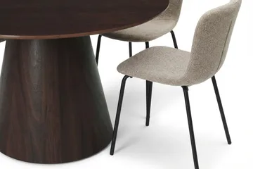 Siena Matgrupp runt 130 cm Rökt Ek med 6 Katy Matstolar - Rökt ek - Products - Möbler - Bord & matgrupp - Matgrupp