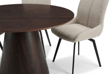 Siena Matgrupp runt 130 cm Rökt Ek med 6 Mora Matstolar - Rökt ek - Products - Möbler - Bord & matgrupp - Matgrupp