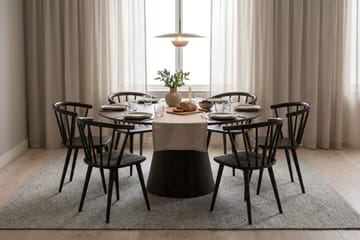 Siena Matgrupp runt 130 cm Rökt Ek med 6 Tyrö Matstolar - Rökt ek - Products - Möbler - Bord & matgrupp - Matgrupp