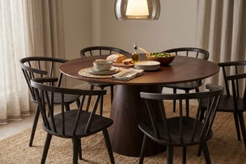 Siena Matgrupp runt 130 cm Rökt Ek med 6 Tyrö Matstolar - Rökt ek - Products - Möbler - Bord & matgrupp - Matgrupp