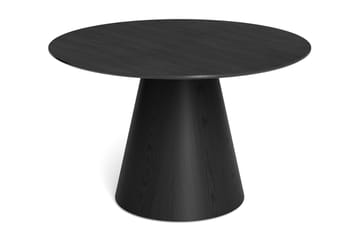 Siena Matgrupp runt 130 cm Svart med 6 Gemmiano Matstolar - Svart - Products - Möbler - Bord & matgrupp - Matgrupp