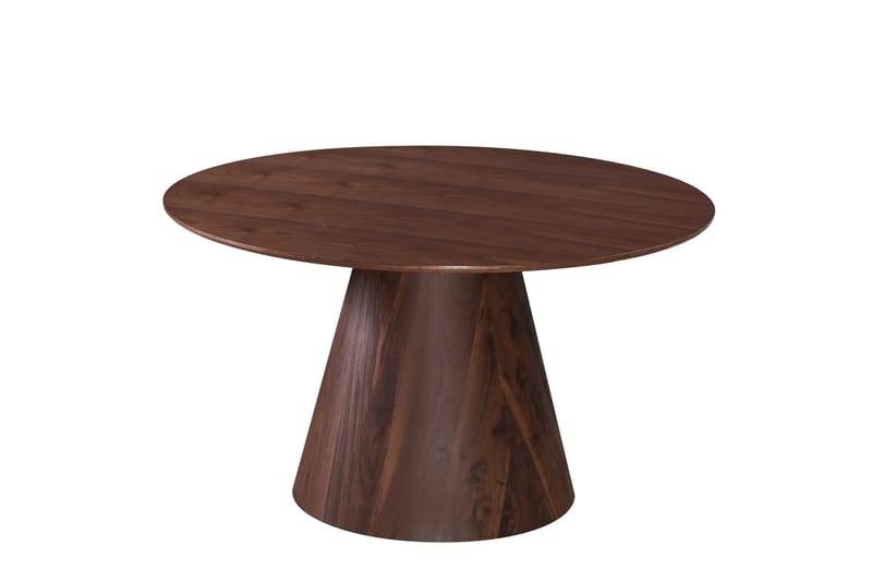 Siena Matgrupp runt 130 cm Valnöt med 6 Elsie Matstolar - Valnöt/Ljusgrå - Products - Möbler - Bord & matgrupp - Matgrupp