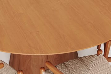 Siena Matgrupp runt 150 cm Ek med 6 Dastoori Matstolar - Ek - Products - Möbler - Bord & matgrupp - Matgrupp