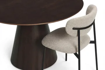 Siena Matgrupp runt 150 cm Rökt Ek med 6 Lucy Matstolar - Rökt Ek - Products - Möbler - Bord & matgrupp - Matgrupp