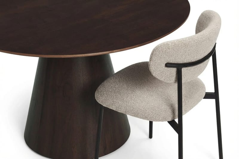 Siena Matgrupp runt 150 cm Rökt Ek med 6 Lucy Matstolar - Rökt Ek - Products - Möbler - Bord & matgrupp - Matgrupp