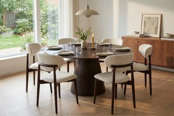 Siena Matgrupp runt 150 cm Rökt Ek med 6 Molly Matstolar - Rökt ek - Products - Möbler - Bord & matgrupp - Matgrupp