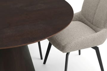 Siena Matgrupp runt 150 cm Rökt Ek med 6 Mora Matstolar - Rökt ek - Products - Möbler - Bord & matgrupp - Matgrupp