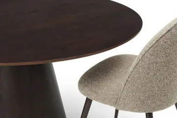Siena Matgrupp runt 150 cm Rökt Ek med 6 Nibe Plus Matstolar - Rökt ek - Products - Möbler - Bord & matgrupp - Matgrupp